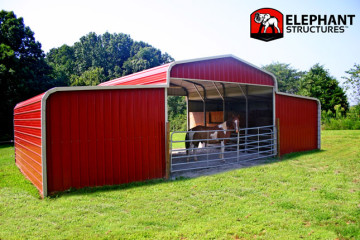 The best barns are strong and versatile. Just like this horse.